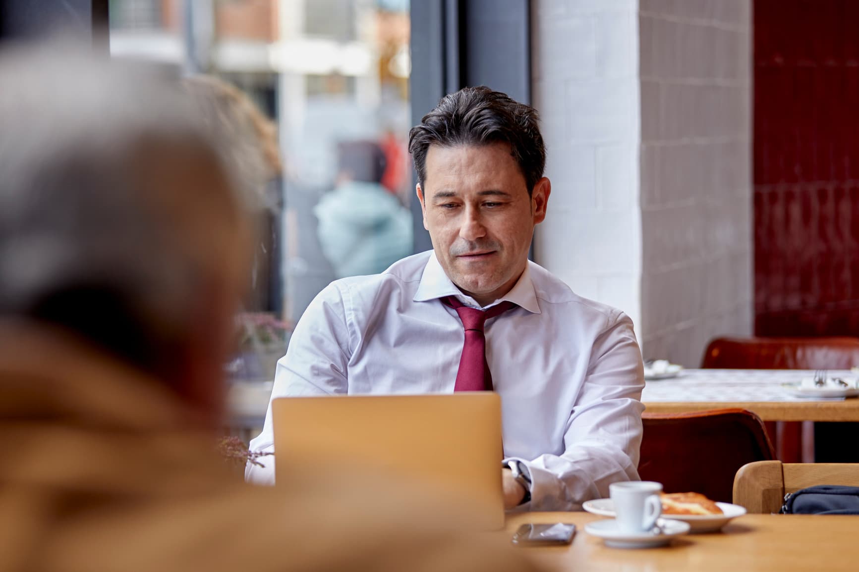 Personal injury attorney in consultation